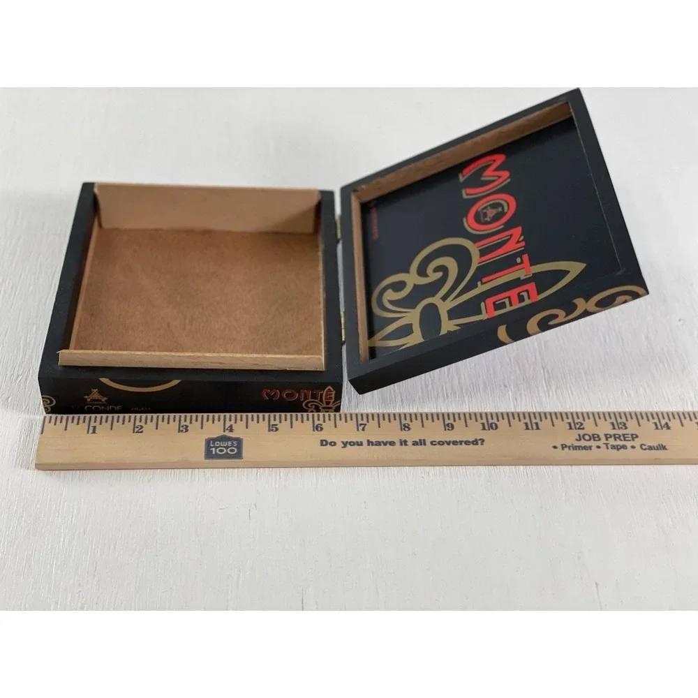 Empty Cigar Box - Cedar Wood Lined Monte By‎ Montecristo DIY collectible display